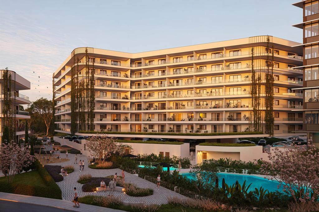 Pool and pathway, Silicon Park, Imperio.jpg